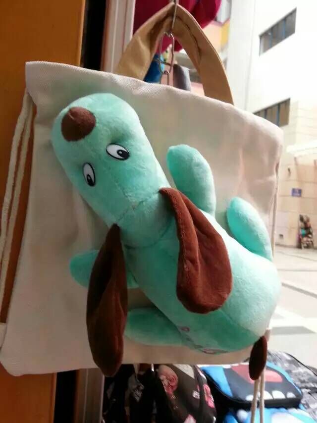 Children's Backpack Fabric Bag Handbag Backpack Cartoon Bag Creative Bag Puppy Bag