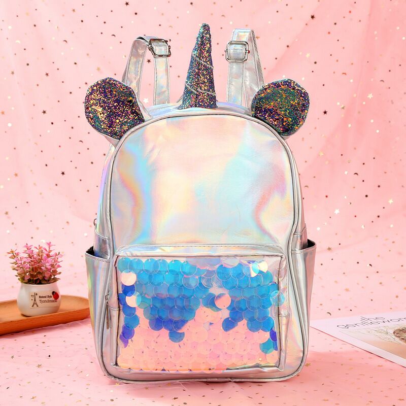 The Unicorn new Unicorn backpack for girls cartoon bag Unicorn bag for children
