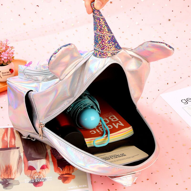 The Unicorn new Unicorn backpack for girls cartoon bag Unicorn bag for children