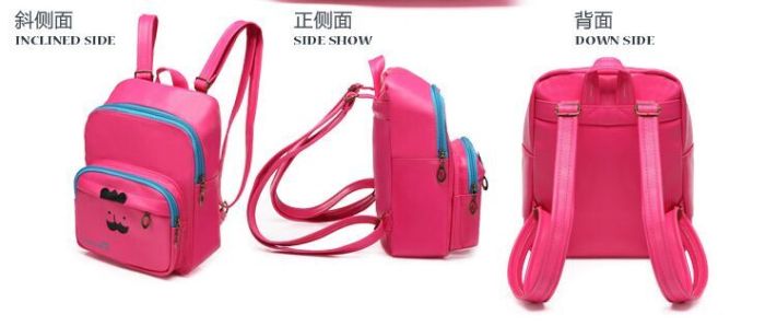 Children backpack PU cartoon Bag Backpack Bag