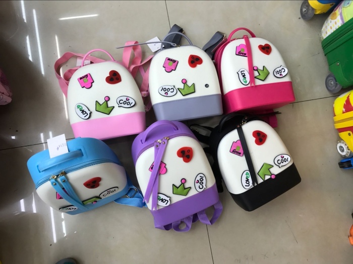 Children backpack jelly bag cartoon bag buckle buckle bag OPP bag
