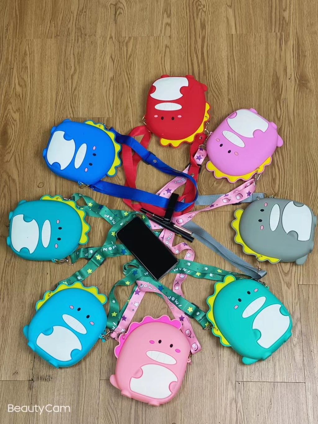 Large Silicone Phone Bag Satchel Cartoon Bag Epoxy Bag Children's Bags Toy Cartoon Satchel