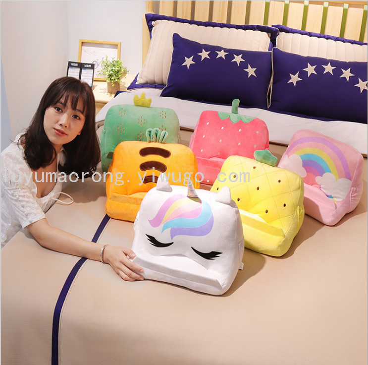 Fruit Pillow Tablet iPad Cushion Mobile Phone Reading Bracket Lazy Plush Soft Cushion Factory Wholesale