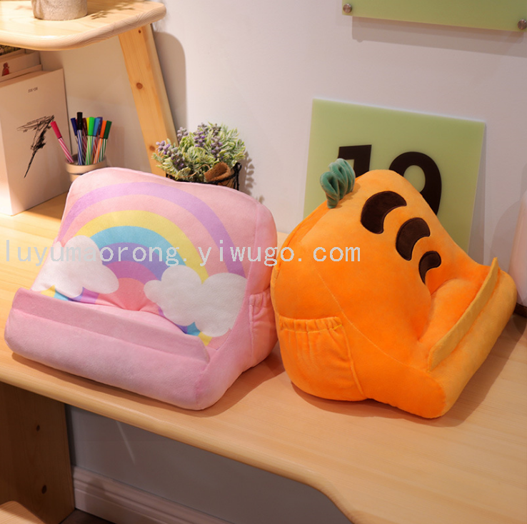 Fruit Pillow Tablet iPad Cushion Mobile Phone Reading Bracket Lazy Plush Soft Cushion Factory Wholesale