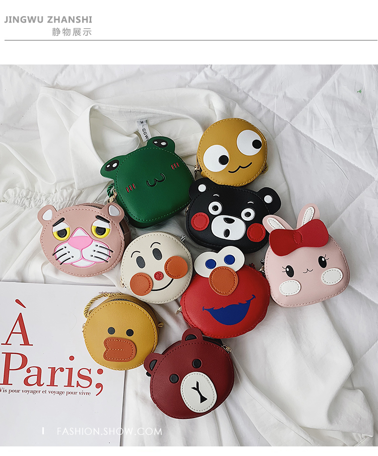 Children's Bag Baby Girl Fashion Shoulder Messenger Bag All-Match Cartoon Bag Change Princess Bag