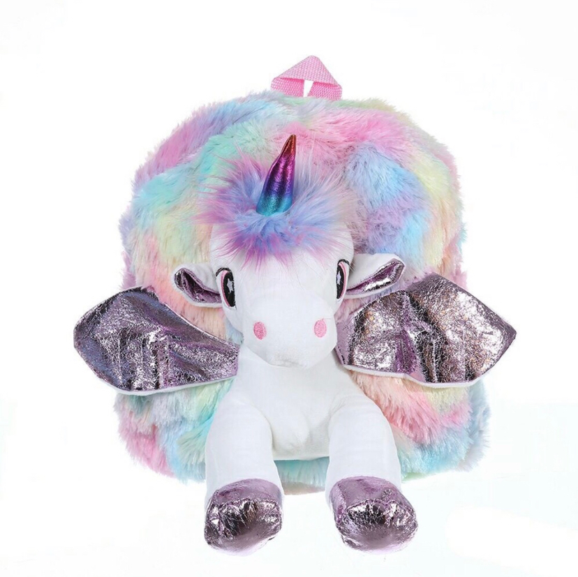 Plush Toy Bag Toy Bag Unicorn School Bag Plush Unicorn Backpack Backpack Children School Bag Cartoon Bag
