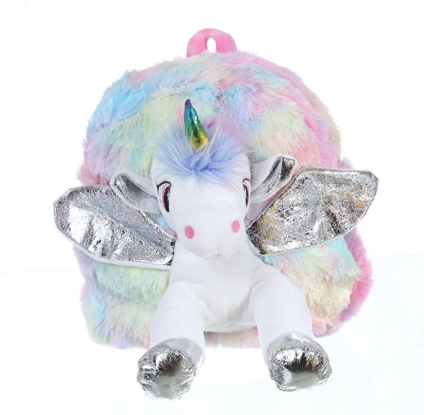 Plush Toy Bag Toy Bag Unicorn School Bag Plush Unicorn Backpack Backpack Children School Bag Cartoon Bag