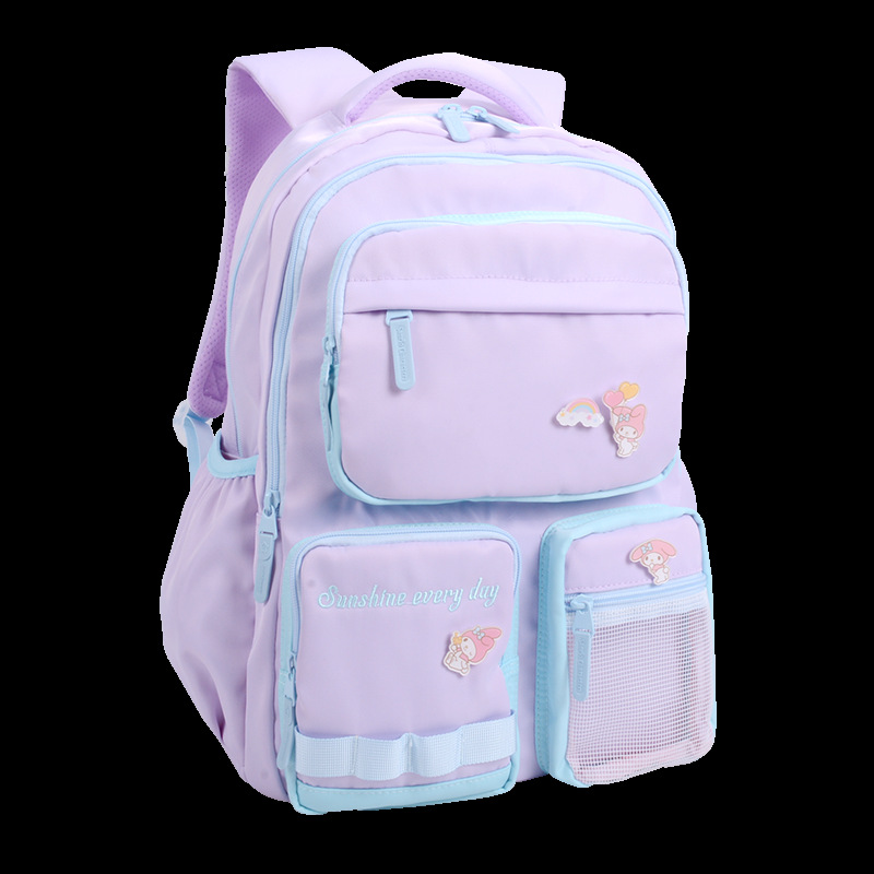 Hellokitty Children&#039;s Schoolbag Elementary School Girl Portable Burden Alleviation Back Care Cartoon Bag Wholesale