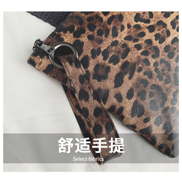 INS Clutch Female 2020 Trendy Korean Style Leopard Print Elegance Retro Hong Kong Style Fashion Tablet Bag INS Clutch Female 2020 Trendy Korean Style Leopard Print Elegance Retro Hong Kong Style Fashion Tablet Bag