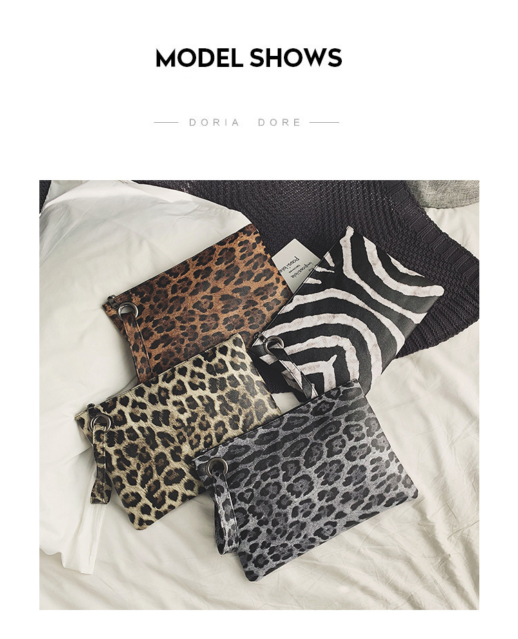 INS Clutch Female 2020 Trendy Korean Style Leopard Print Elegance Retro Hong Kong Style Fashion Tablet Bag INS Clutch Female 2020 Trendy Korean Style Leopard Print Elegance Retro Hong Kong Style Fashion Tablet Bag