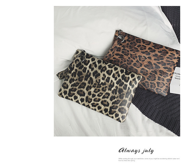 INS Clutch Female 2020 Trendy Korean Style Leopard Print Elegance Retro Hong Kong Style Fashion Tablet Bag INS Clutch Female 2020 Trendy Korean Style Leopard Print Elegance Retro Hong Kong Style Fashion Tablet Bag