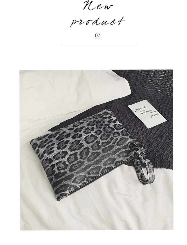 INS Clutch Female 2020 Trendy Korean Style Leopard Print Elegance Retro Hong Kong Style Fashion Tablet Bag INS Clutch Female 2020 Trendy Korean Style Leopard Print Elegance Retro Hong Kong Style Fashion Tablet Bag