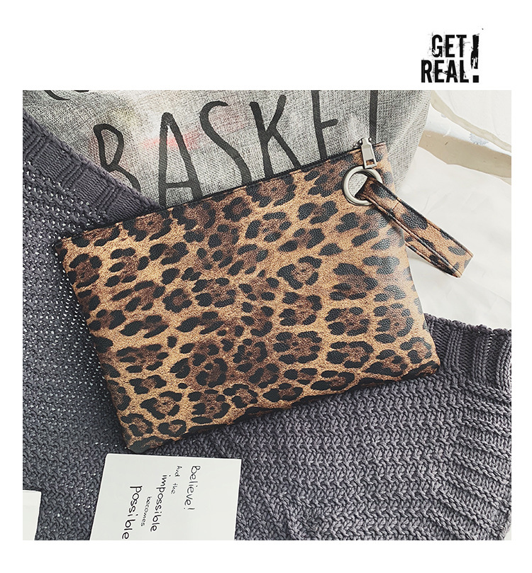 INS Clutch Female 2020 Trendy Korean Style Leopard Print Elegance Retro Hong Kong Style Fashion Tablet Bag INS Clutch Female 2020 Trendy Korean Style Leopard Print Elegance Retro Hong Kong Style Fashion Tablet Bag