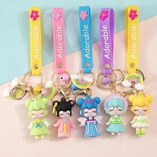 Factory Direct Sales PVC Cut Surface Leather Rope Keychain Pendant Women Bag Accessories Car Ornament Ornaments Ornament Keychain Factory Direct Sales PVC Cut Surface Leather Rope Keychain Pendant Women Bag Accessories Car Ornament Ornaments Ornament Keychain