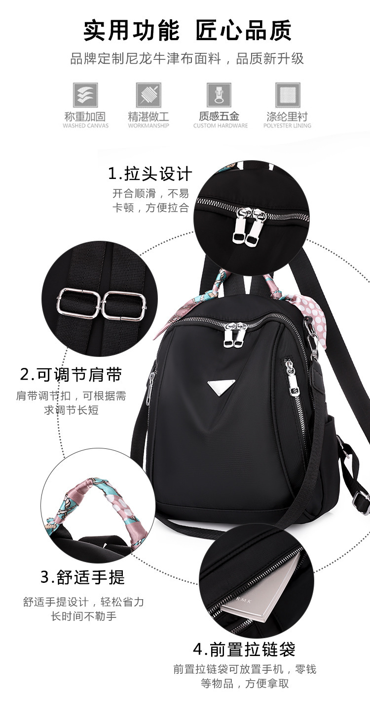 Foreign Trade 2021 Autumn New Women's Pu Backpack Bark Pattern European and American Fashion Backpack Solid Color All-Match Women Bag