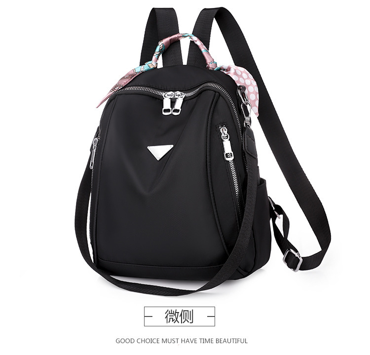 Foreign Trade 2021 Autumn New Women's Pu Backpack Bark Pattern European and American Fashion Backpack Solid Color All-Match Women Bag