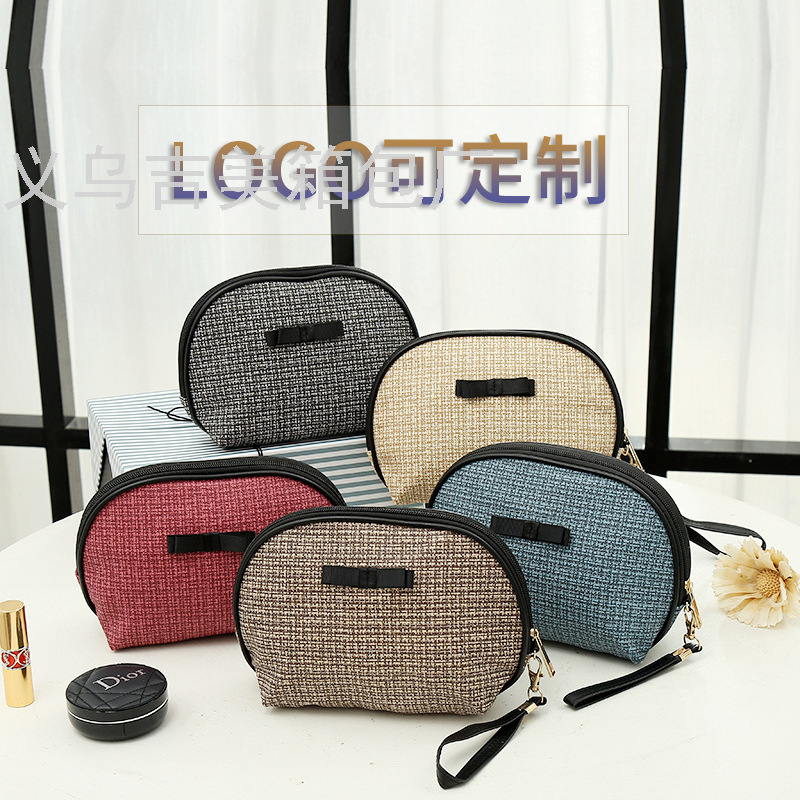 Travel Cosmetic  Portable Cosmetics Clutch Coin Purse Women&#039;s Cosmetic Bag Clutch Embroidered Women Bag Small Square Bag