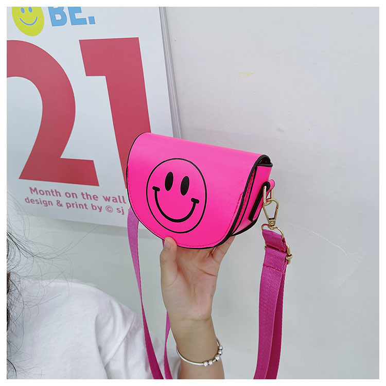 Customized 2021 Summer New Children's Bags Candy Color Pu Shoulder Girls' Coin Purse Cute Smiley Face Crossbody Coin Purse Customized 2021 Summer New Children's Bags Candy Color Pu Shoulder Girls' Coin Purse Cute Smiley Face Crossbody Coin Purse