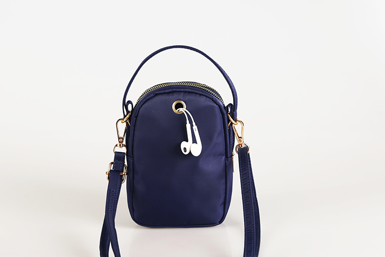 Three-Layer Zipper Crossbody Pouch 2021 Net Red Cloth Bag Portable Crossbody Large Screen Mobile Phone Coin Purse Walking Cloth Bag