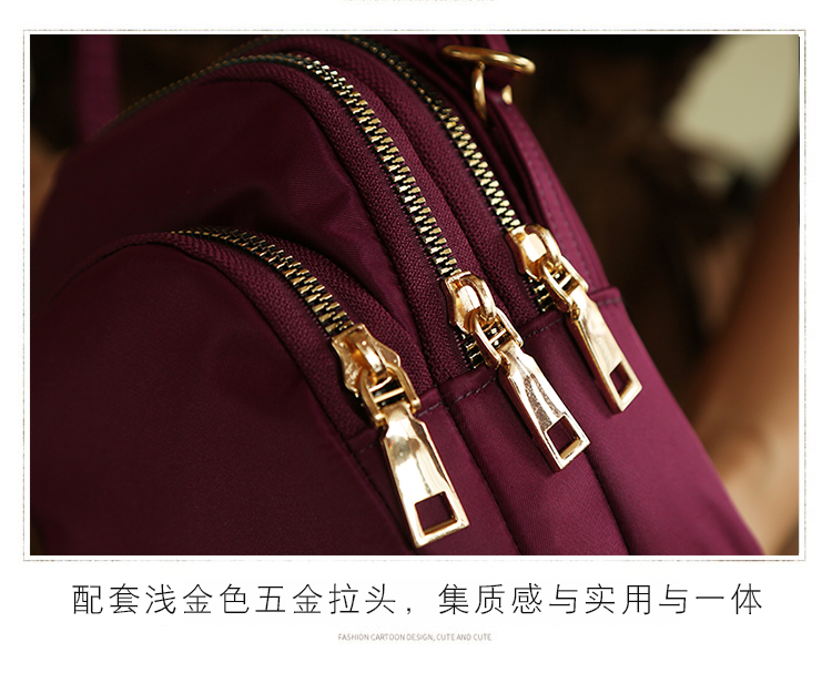 Three-Layer Zipper Crossbody Pouch 2021 Net Red Cloth Bag Portable Crossbody Large Screen Mobile Phone Coin Purse Walking Cloth Bag
