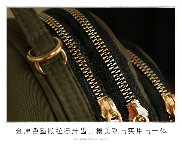 Three-Layer Zipper Crossbody Pouch 2021 Net Red Cloth Bag Portable Crossbody Large Screen Mobile Phone Coin Purse Walking Cloth Bag