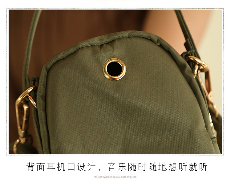 Three-Layer Zipper Crossbody Pouch 2021 Net Red Cloth Bag Portable Crossbody Large Screen Mobile Phone Coin Purse Walking Cloth Bag