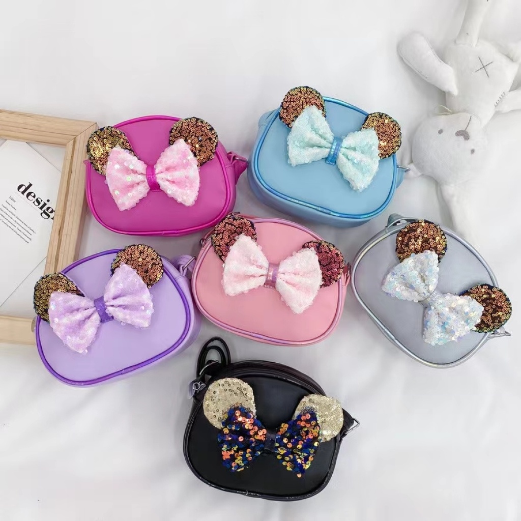 New Cartoon Children 'S Bag Cute Unicorn Sequined Baby Girl Accessories Coin Purse Mini Girl 'S Crossbody Bag