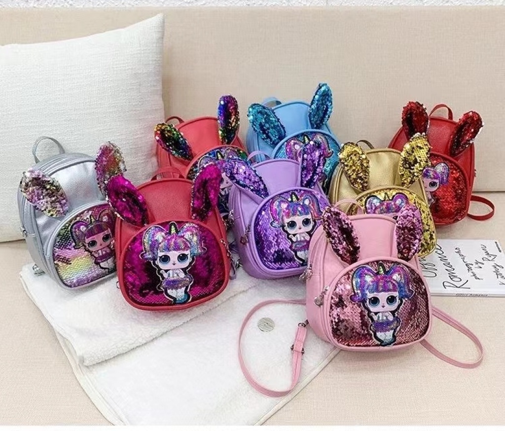 New Cartoon Children 'S Bag Cute Unicorn Sequined Baby Girl Accessories Coin Purse Mini Girl 'S Crossbody Bag