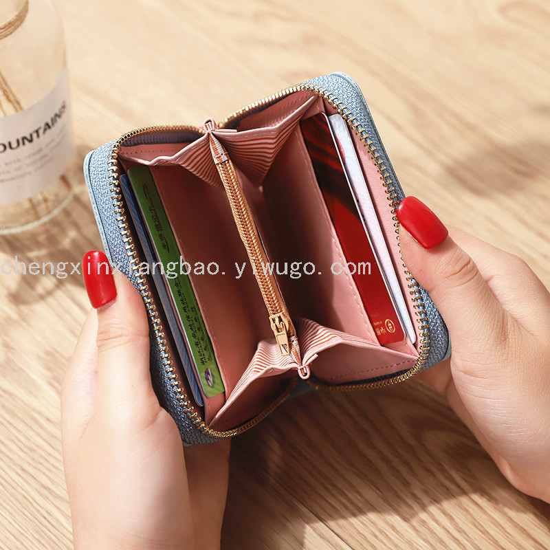 Women&#039;s Wallet Coin Purse Cute Hot Sale Small Wallet Women&#039;s Short Zipper Wallet Cat Mini Change and Key