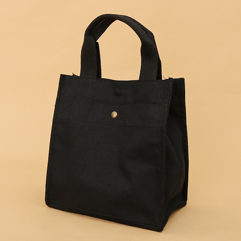 Factory Direct Sales Handbags Custom Printed Twill Canvas Bag Small Hand Bag Cosmetic Bag Custom Advertising Blank