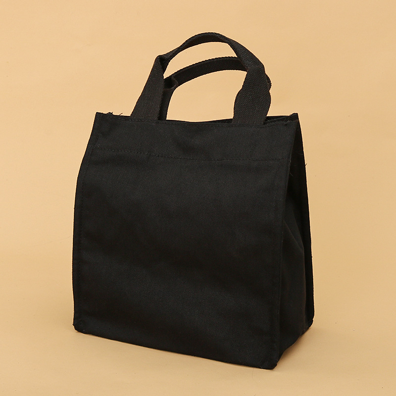 Factory Direct Sales Handbags Custom Printed Twill Canvas Bag Small Hand Bag Cosmetic Bag Custom Advertising Blank