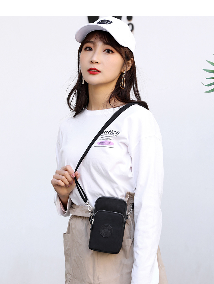 Mom Bag New Crossbody Mobile Cosmetic Bag Korean Style Shoulder Bag Arm Bag Super Practical Multi-Layer Zipper Pouch