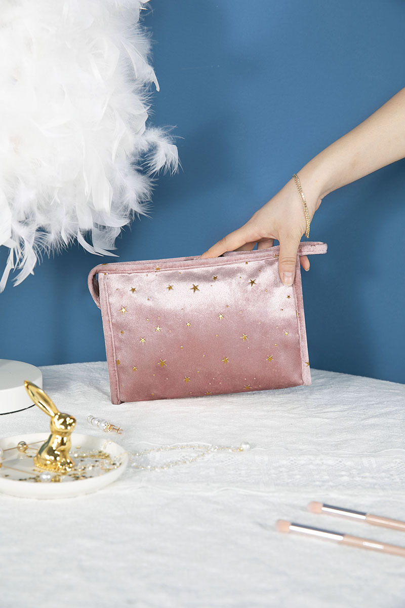 Korean Style Hot Selling Ins Style Velvet Cosmetic Bag XINGX Bronzing Flannel Storage Bag Portable Hand Makeup Storage Bag Korean Style Hot Selling Ins Style Velvet Cosmetic Bag XINGX Bronzing Flannel Storage Bag Portable Hand Makeup Storage Bag