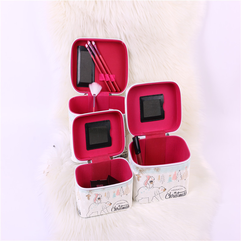 Cosmetic Bag Large and Small Portable Wholesale Large Capacity Travel Portable Cosmetic Case Portable Cosmetic Storage Bag Dressing