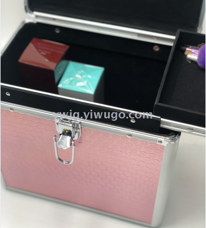 Manicure, beauty and cearrings cosmetic box large capacity to receive cosmetic box cosmetic bag automatic chute cosmetic work box
