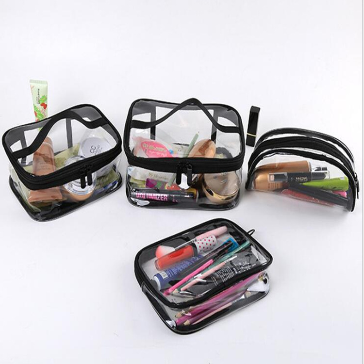 PVC waterproof cosmetic bag threedimensional transparent travel cosmetic toiletry bag colorful simple mouth red envelope