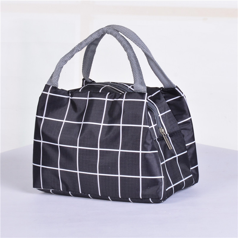 Factory Direct Sales Plaid Zipper Insulated Bag Portable Lunch Bag Waterproof Insulated Lunch Box Bag Ice Pack Hand Carry Heat Preservation Bag Factory Direct Sales Plaid Zipper Insulated Bag Portable Lunch Bag Waterproof Insulated Lunch Box Bag Ice Pack Hand Carry Heat Preservation Bag