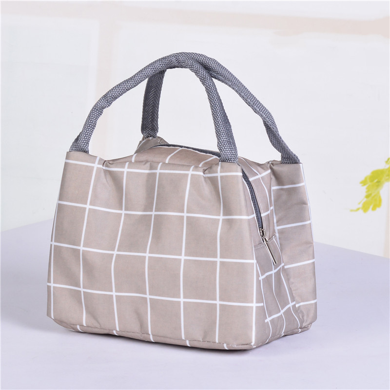 Factory Direct Sales Plaid Zipper Insulated Bag Portable Lunch Bag Waterproof Insulated Lunch Box Bag Ice Pack Hand Carry Heat Preservation Bag Factory Direct Sales Plaid Zipper Insulated Bag Portable Lunch Bag Waterproof Insulated Lunch Box Bag Ice Pack Hand Carry Heat Preservation Bag