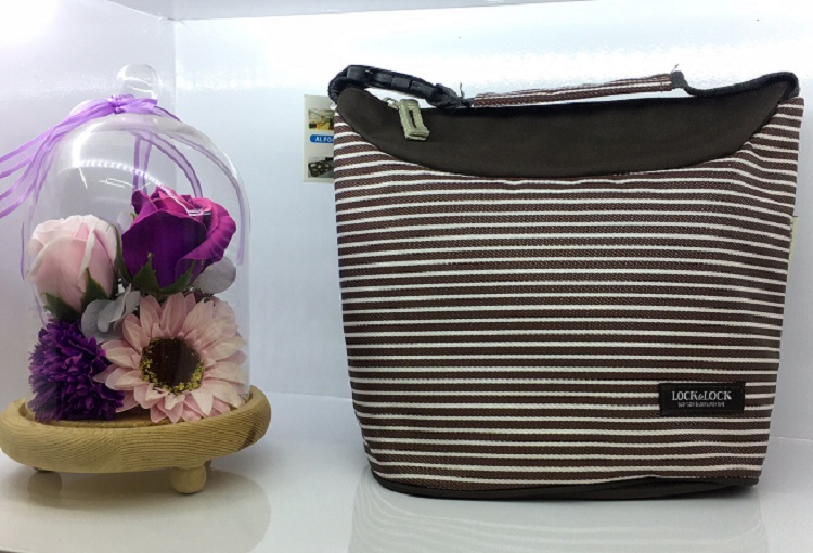 Fashionable stripe heat preservation bag lunch bag ice package insulate bag Fashionable stripe heat preservation bag lunch bag ice package insulate bag