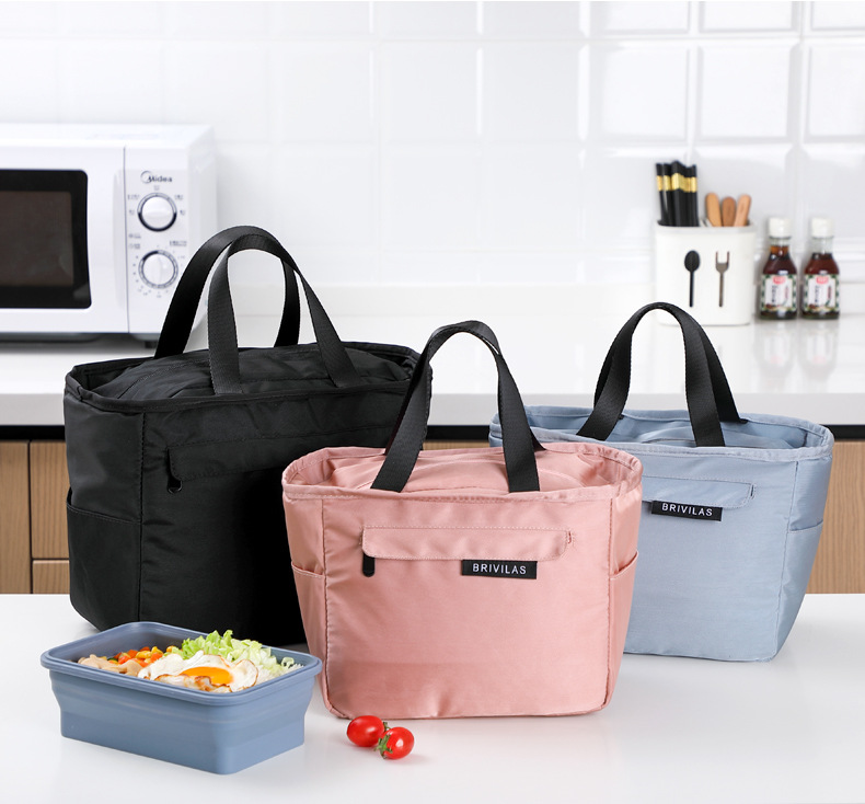 Portable Insulated Bag Solid Color Outdoor Portable Lunch Box Bag Thickened Lunch Thermal Bag Lunch Bag with Rice Handbag Portable Insulated Bag Solid Color Outdoor Portable Lunch Box Bag Thickened Lunch Thermal Bag Lunch Bag with Rice Handbag