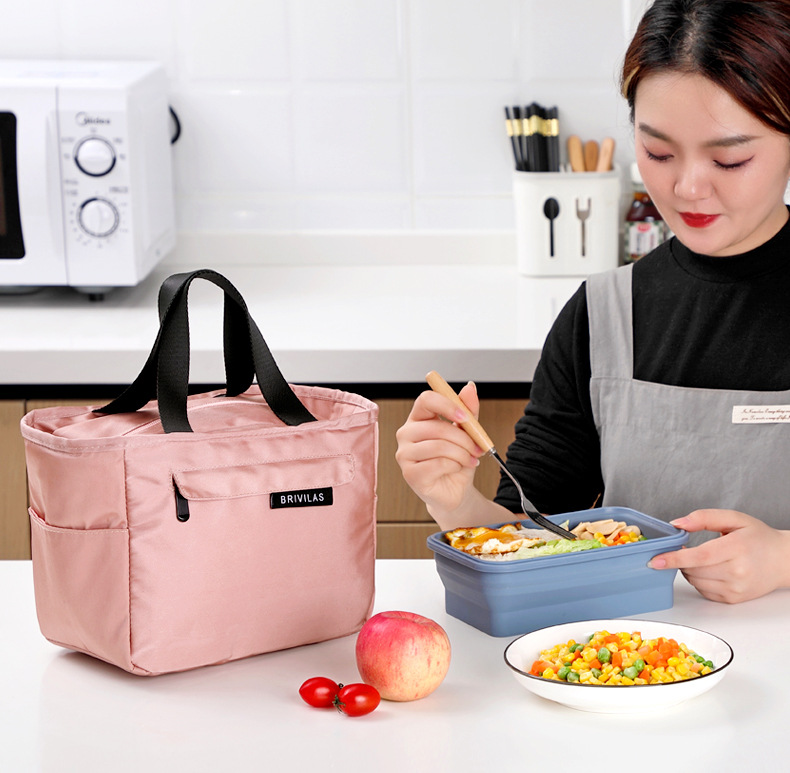 Portable Insulated Bag Solid Color Outdoor Portable Lunch Box Bag Thickened Lunch Thermal Bag Lunch Bag with Rice Handbag Portable Insulated Bag Solid Color Outdoor Portable Lunch Box Bag Thickened Lunch Thermal Bag Lunch Bag with Rice Handbag