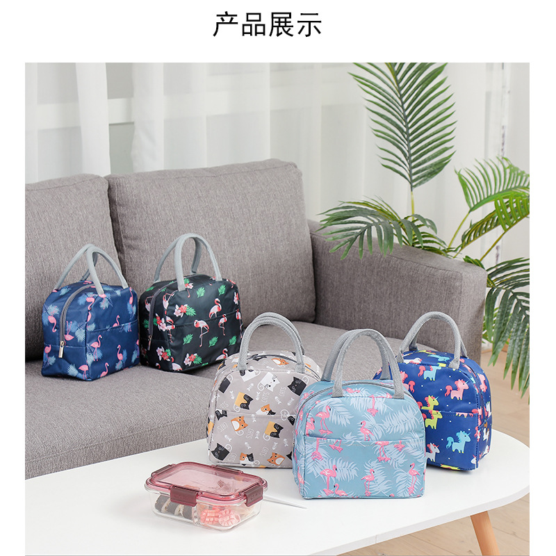 New Printed Lunch Box Bag Outdoor Thickened Winter Warm Insulated Bag Cartoon Cute Pet Lunch Bag for Work New Printed Lunch Box Bag Outdoor Thickened Winter Warm Insulated Bag Cartoon Cute Pet Lunch Bag for Work