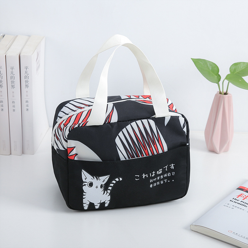 Amazon Foreign Trade Thermal Insulated Lunch Bag Portable Outdoor Picnic Lunch Bag Thick Aluminum Foil Ice Pack Lunch Box Bag Customization