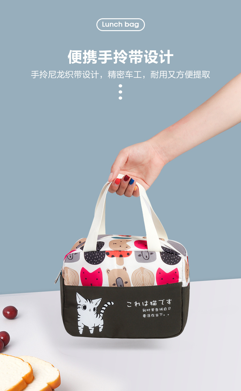 Amazon Foreign Trade Thermal Insulated Lunch Bag Portable Outdoor Picnic Lunch Bag Thick Aluminum Foil Ice Pack Lunch Box Bag Customization Amazon Foreign Trade Thermal Insulated Lunch Bag Portable Outdoor Picnic Lunch Bag Thick Aluminum Foil Ice Pack Lunch Box Bag Customization