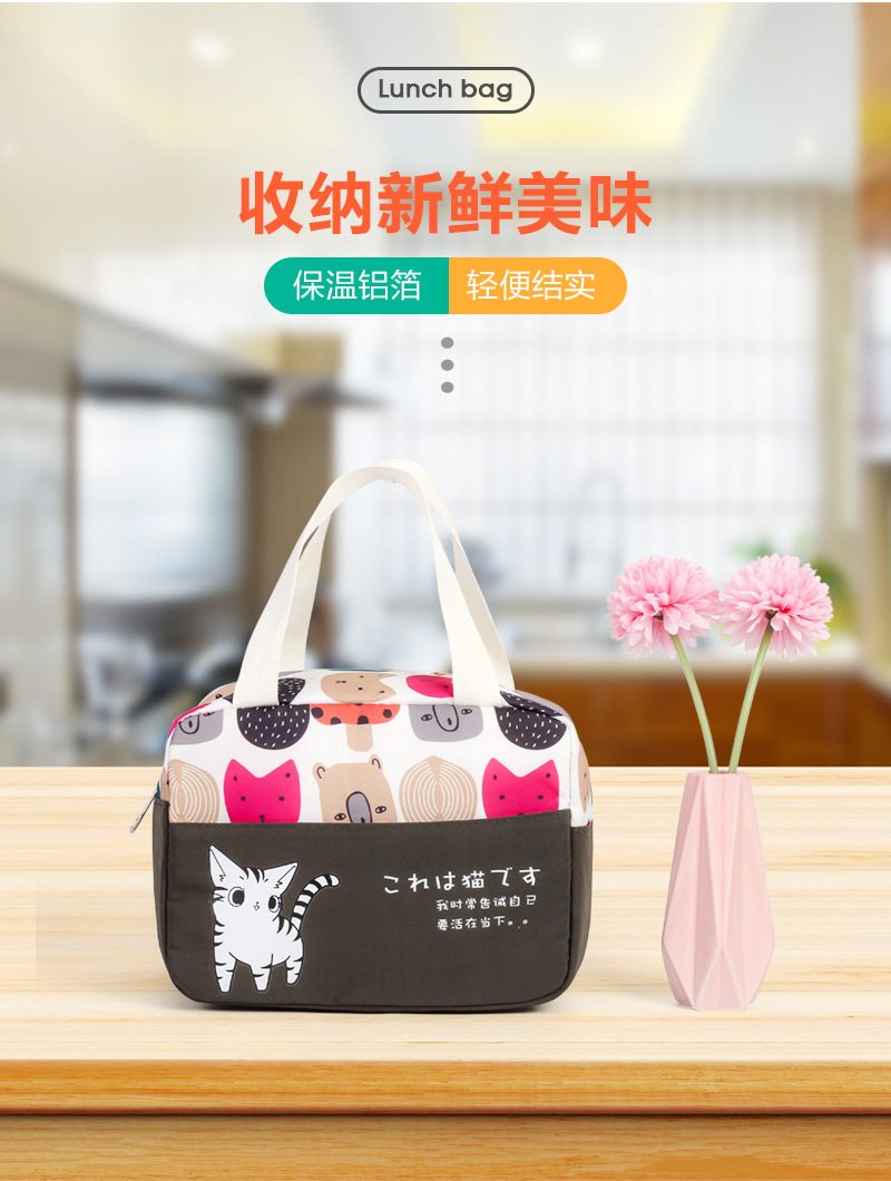 Amazon Foreign Trade Thermal Insulated Lunch Bag Portable Outdoor Picnic Lunch Bag Thick Aluminum Foil Ice Pack Lunch Box Bag Customization Amazon Foreign Trade Thermal Insulated Lunch Bag Portable Outdoor Picnic Lunch Bag Thick Aluminum Foil Ice Pack Lunch Box Bag Customization