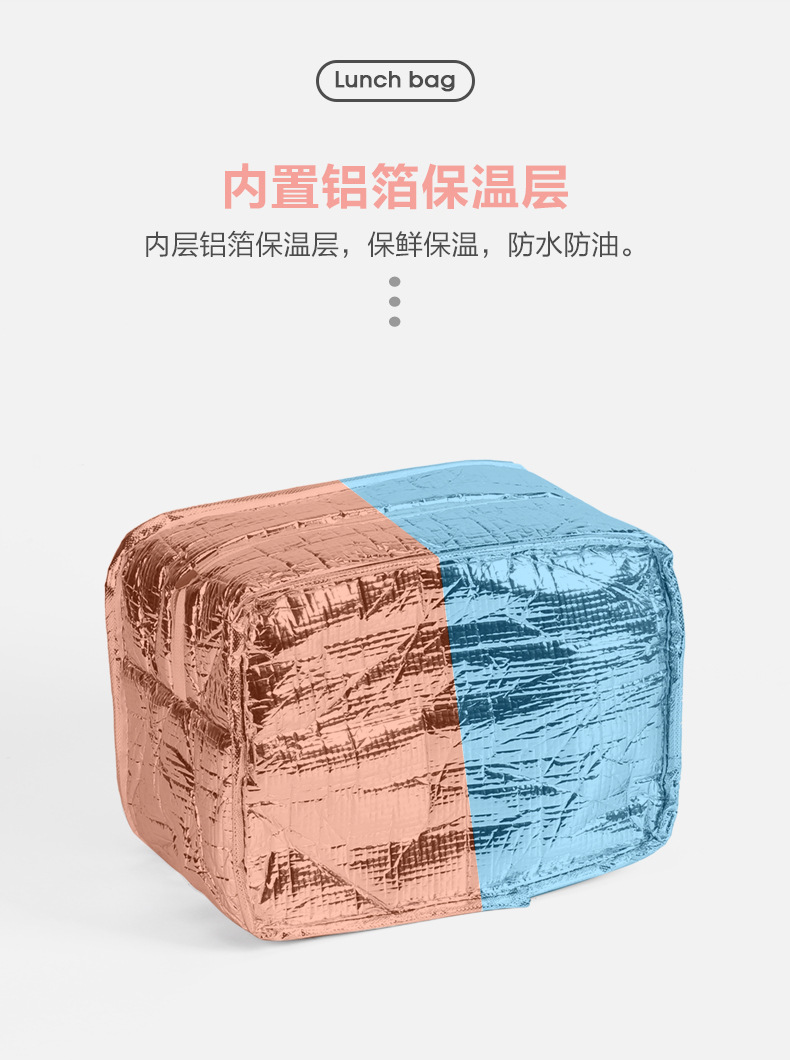 Amazon Foreign Trade Thermal Insulated Lunch Bag Portable Outdoor Picnic Lunch Bag Thick Aluminum Foil Ice Pack Lunch Box Bag Customization Amazon Foreign Trade Thermal Insulated Lunch Bag Portable Outdoor Picnic Lunch Bag Thick Aluminum Foil Ice Pack Lunch Box Bag Customization