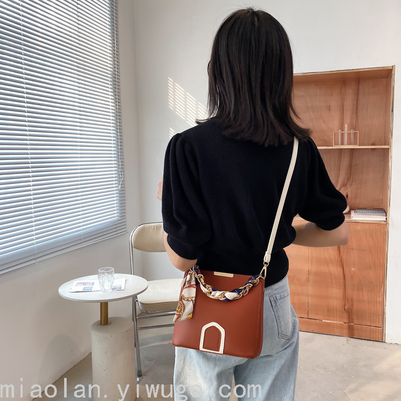  Station Bag for Women 2021 New Popular Online Red Fashion All-Match Mini Small Cross Body Bag Commuter Bucket Bag Ins