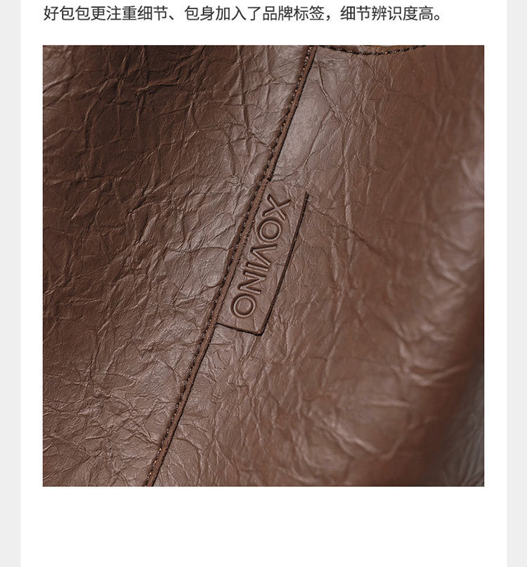 New Bucket Bag Pleated Messenger Bag Shopping Pu Women's Bag 2020 Korean Style Bag Women's Shoulder Bag