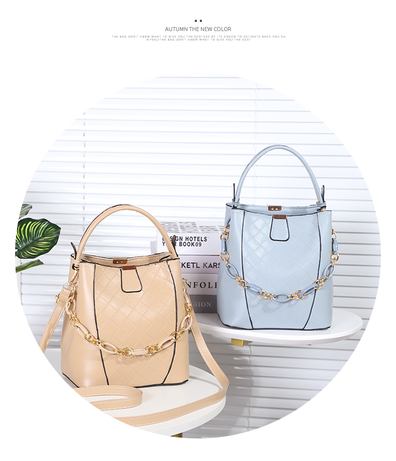 handbags bucket bag fashion bag crossbody bag Chain pendant All-Match women bag foreign popular style 13594