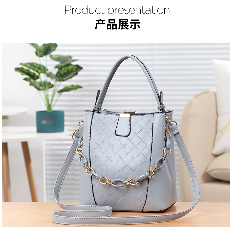 handbags bucket bag fashion bag crossbody bag Chain pendant All-Match women bag foreign popular style 13594
